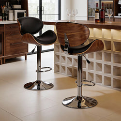 Italian Minimalist Designer-Style Restaurant Bar Chair, Leisure Front Desk Bar Island Chair, Adjustable Height High Stool