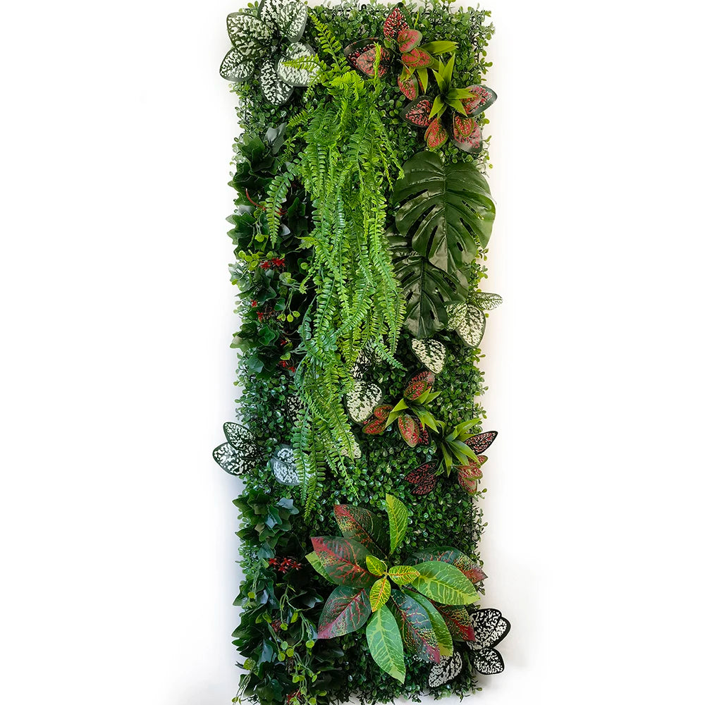 40 * 120 cm New Artificial Green Simulated Plant Grid, Milan Eucalyptus Wedding Backdrop Wall Decoration
