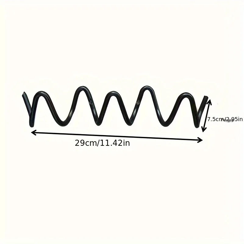 Wave-Shaped Metal Wall Hook, Silver/Black, Creative Coat Rack for Home, Hotel and Entrance Halls